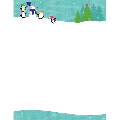 Great Papers Penguins Playing Letterhead 80/Pack (2014059)
