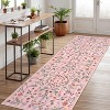 Lahome Washable Insect & Plant Striped Texture Floor Mat-Soft Cashmere Carpet for Living Room,Bedroom,or Entryway - 2 of 4