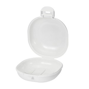 Unique Bargains Travel Portable Soap Box 3.58"x3.46"x1.69" 1 Pc - 1 of 4