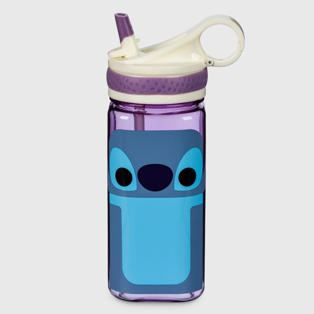 16oz Stitch Unified Characters Water Bottle with Built-in Straw