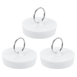 Unique Bargains Bathroom Kitchen Laundry Rubber Hanging Ring Sink Bathtub Drain Stoppers - 1 of 4