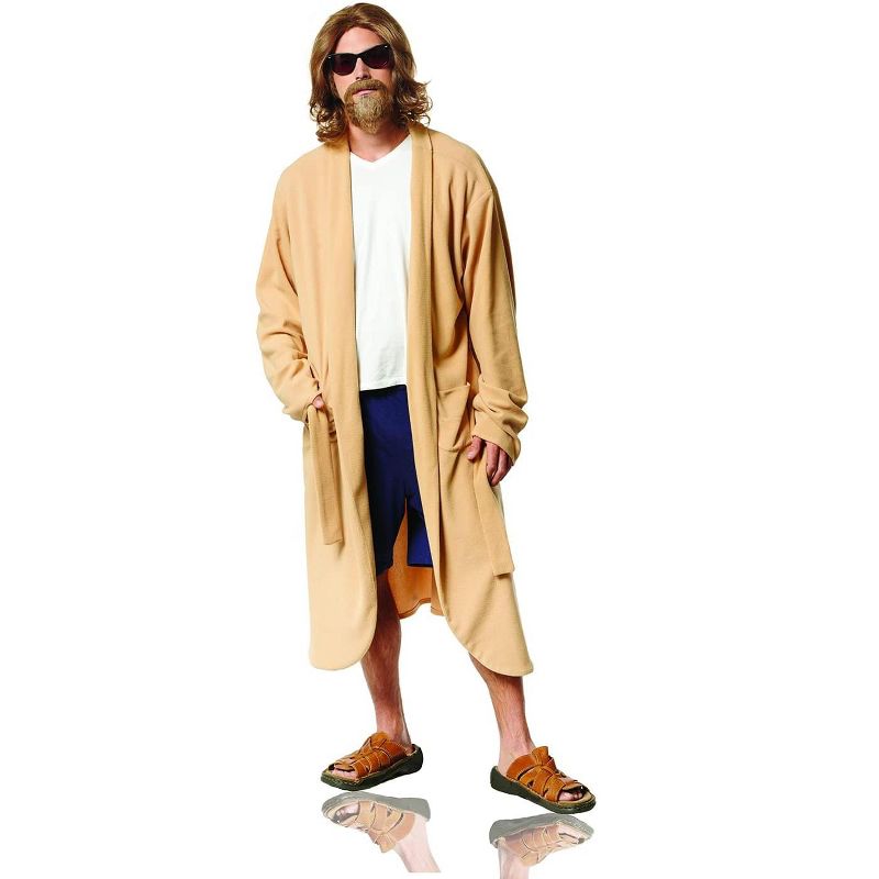 Costume Culture by Franco LLC Lazy Guy Costume Robe With Wig | One Size, 1 of 2