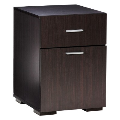 Photo 1 of 2 Drawer Cabinet Espresso - OneSpace