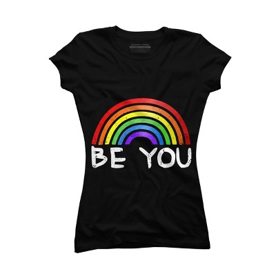 Adult Design By Humans Be You Rainbow Pride By Chos T-Shirt