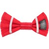 Pavilion Gift Company - Red Striped - 6" x 3" Canvas Pet Bow Tie - Pet Toy - 3 of 3