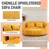 MOONMISS Giant Bean Bag Chair Couch, 57''W Oversized Bean Bag Sofa with Foam Filler, Lazy Loveseat Chair with 2 Pillows for Living Room - 2 of 4