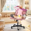 Erommy Armless Criss Cross Chair with Wheels, Height Adjustable Cross Legged Office Chair, Office Deak Chair for Office, Bedroom, Living Room - 4 of 4