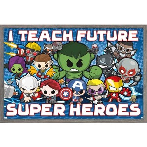 Trends International Marvel Comics - I Teach Future Superheroes Framed Wall Poster Prints - 1 of 4
