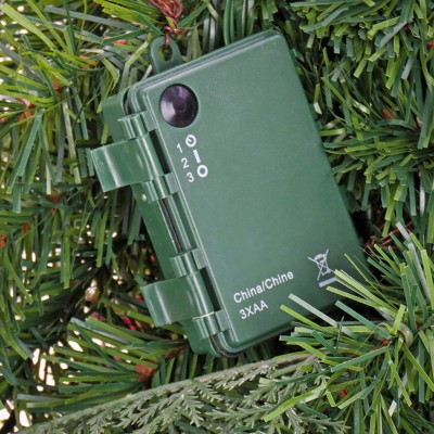 24" Prelit LED Eucalyptus and Pinecone Christmas Wreath