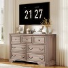 Farmhouse Wood Rustic Chest of Drawers Dresser with Corner Bevel Shape - 3 of 4
