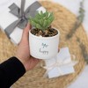 Pavilion Gift Company - Happy - Dragonfly - Mini 5" Indoor Artificial Succulent Plastic Potted Plant Planter Shelf Decor Spring - 4 of 4