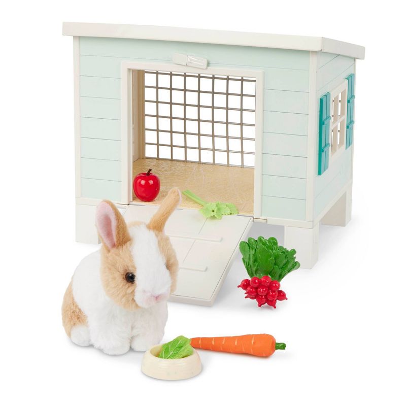 Our Generation Bunny Hutch House &#38; Pet Rabbit Plush Accessory Set for 18&#39;&#39; Dolls, 4 of 8