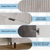 Homhougo Fluted Sideboard Buffet Cabinet with Storage, Modern Coffee Bar Cabinet with 2 Drawers & Adjustable Shelves Gray - 4 of 4