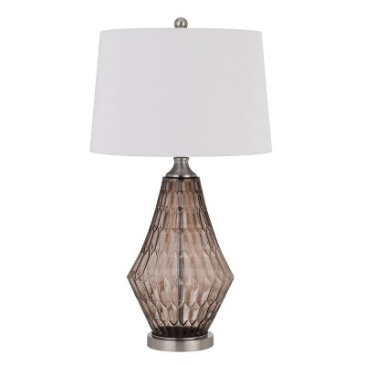 31" Conover Glass Table Lamp Smoky Finish Gray - Cal Lighting