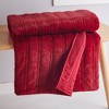 BH Faux Fur Red Throw - Levtex Home - 3 of 4