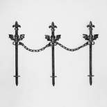 3' Bats Fence with Chains Halloween Decorative Yard Stakes - Hyde & EEK! Boutique™