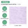 Unique Bargains Cotton Waterproof Translucent Flexible Flower Wrapping Paper 96 Pcs - 3 of 4