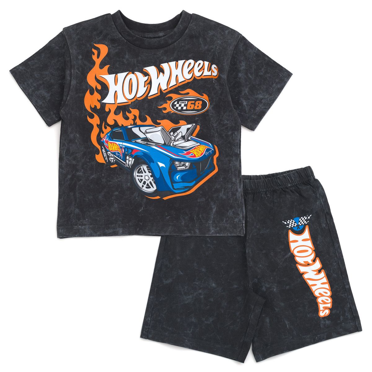 Hot Wheels T-Shirt and French Terry Shorts Outfit Set Toddler