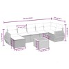vidaXL Garden Sofa Set Black, Cream White - 4 of 4