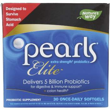 Nature's Way Pearls Elite - Extra Strength Probiotics 5 Billion Cfu 30 Sgels