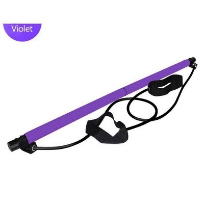 Hachikiko All-in-One Resistance Bands Set with Pilates Bar, Yoga Straps & Foot Loops for Home, Travel, Yoga, Pilates & Strength Training