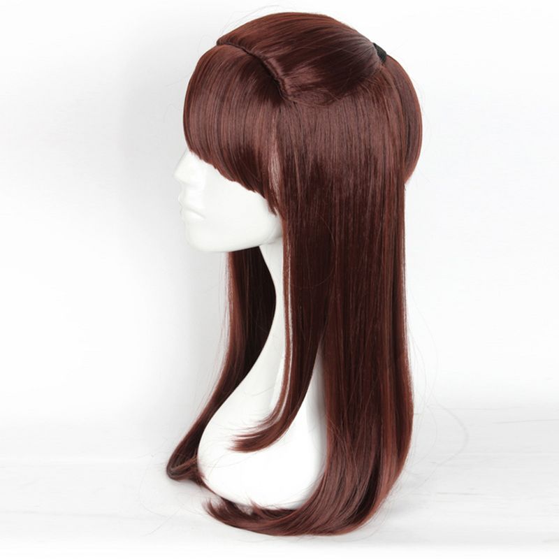 Unique Bargains Women's Wigs 26" Red Brown with Wig Cap, 4 of 7