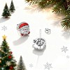 925 Sterling Silver Christmas Stud Earrings - Reindeer, Tree & Santa Designs. - 3 of 4
