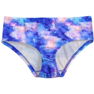 City Threads USA-Made UPF 50+ Printed Girls Swim Briefs - 1 of 4
