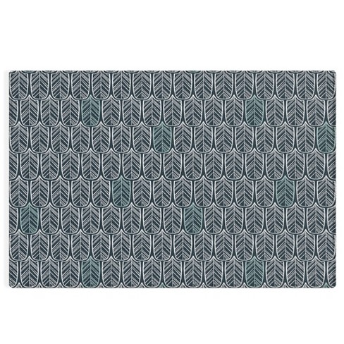 CoastL Studio Feather Tile Navy Rug - Deny Designs - image 1 of 4