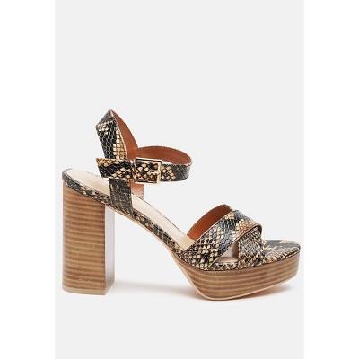 Chypre High Heeled Block Sandal