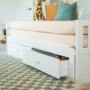 Elizabeth Twin to King Bed w/ Storage Drawers, White - 4 of 4