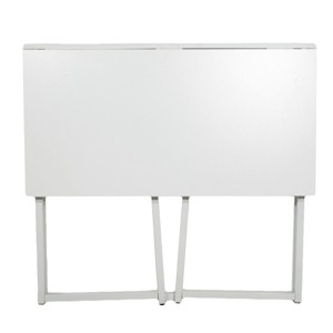 SEVOBAL Folding Desk Compact Computer Desk for Home Office Folding Table Writing Table for Small Spaces Study Table Laptop Desk, White, 87"*51"*11.5" - 1 of 4