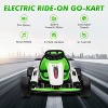24v Electric Go Kart for Kids 6-12 Years Old, Battery Powered Drifting Ride-on Car with Powerful Motor, Slow Start, Built-in Music - 3 of 4