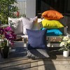 Tramull Rainforest Solid Pillow Cover 20x20 Inch, Indoor/Outdoor Water Resistant Decorative Pillow, Solarium Polyester - 4 of 4