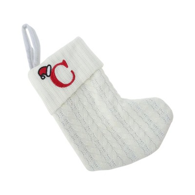 Unique Bargains Christmas Stockings Knitted Fabric White 7.87"x5.91" 1 Pc