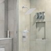 Shower Faucet With Storage Rack 8-inch Rain Shower Head Shower decoration kit with single spray shower head Shower Faucet Set Complete Brushed Nickel - 4 of 4