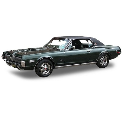 1968 Mercury Cougar XR7G Augusta Green with Black Top "American Collectibles" 1/18 Diecast Model Car by Sun Star