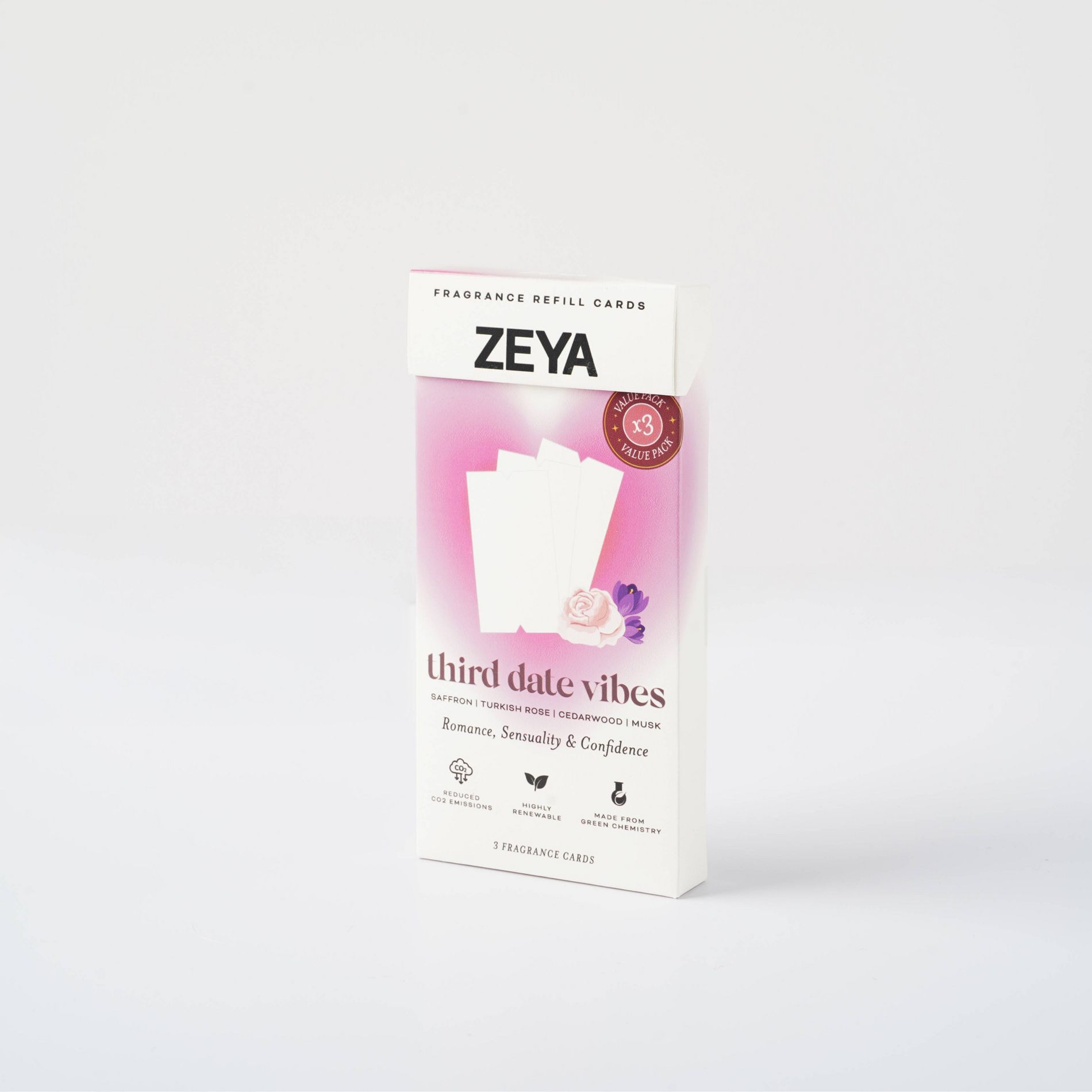 ZEYA Fragrance Card Refill Value Pack - 3rd Date Vibes - 3ct