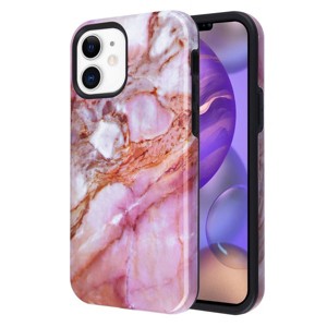 MyBat Fuse Series Case for Apple iPhone 12 mini (5.4) - Pink Marble - 1 of 4