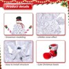 6.5ft White Flocked Snowman Christmas Tree with 140 LED Lights - 3 of 4