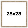PosterPalooza | Square Ornate Silver Picture Frame - UV Acrylic, Foam Board Backing, Hanging Hardware - 2 of 4
