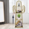 YIYIBYUS Gold Modern 4-Tier Bookshelf Freestanding Bookshelf Book Storage Organizer - 2 of 4
