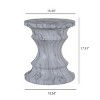 MOEPISY Modern Small Round Side Table for Outside, Tree Stump Garden Stool DrumTable indoor and Outdoor - 3 of 4