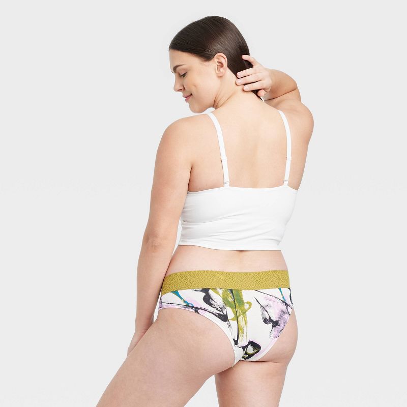 Women's Cotton Cheeky Underwear with Lace Waistband - Auden™, 5 of 5