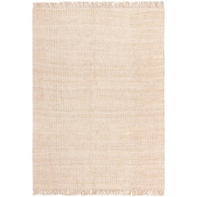 Handwoven Ivory Jute 9' x 12' Reversible Area Rug