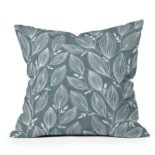 16"x16" Rosebud Studio Perfect Square Throw Pillow Green - Deny Designs