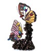 Chloe Lighting Edith 1 Tiffany-style 2 Light Butterfly Table Lamp 10" Wide - 2 of 3