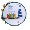 GE 75-count StayBright Multi-Color LED Diamond Cut C9 Christmas Lights - 2 of 3
