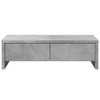 Aghana Digitals Concrete Grey Engineered Wood Monitor Stand with 2 Drawers - 19.7x10.6x5.9", 55.1lb - 4 of 4