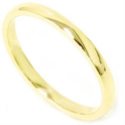 Pompeii3 2MM 14K Gold Wedding Band (White/Yellow/Rose)